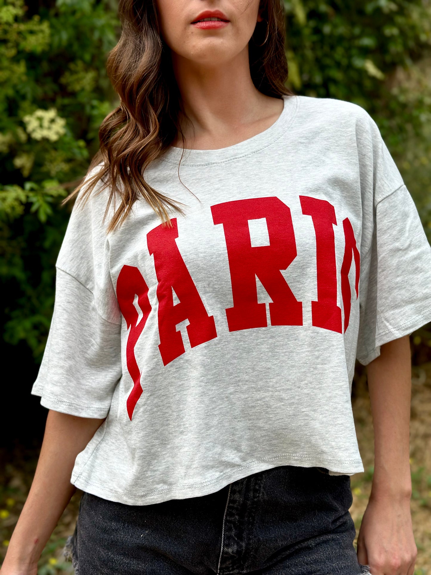 PARIS Boxy Crop Top