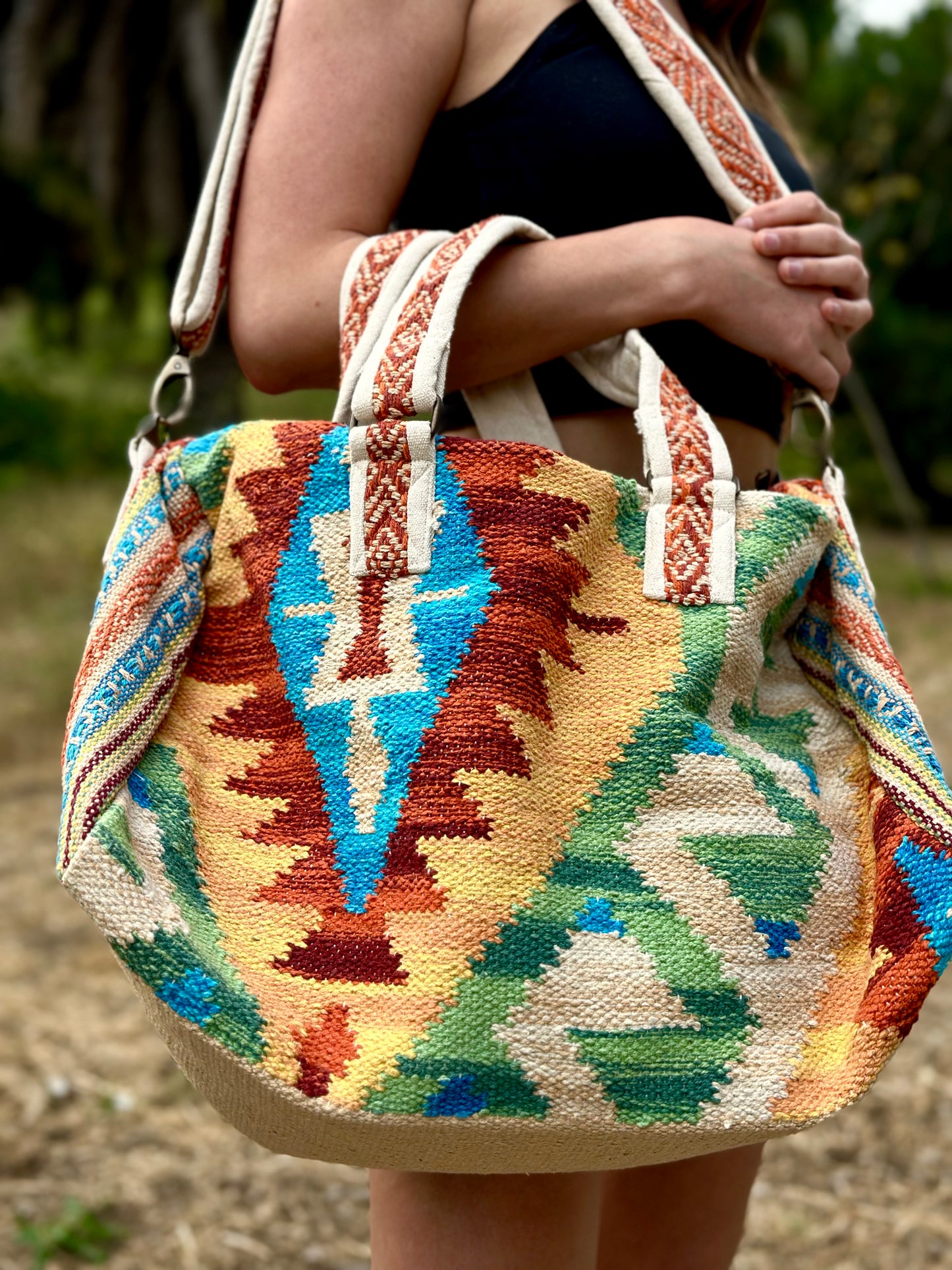 Santa Fe Handmade Duffel Bag