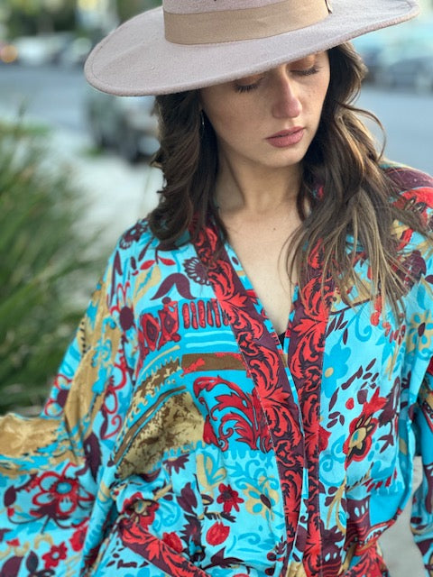 Fire & Sky Kimono Robe