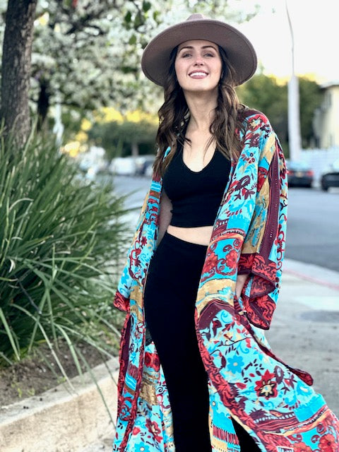 Fire & Sky Kimono Robe