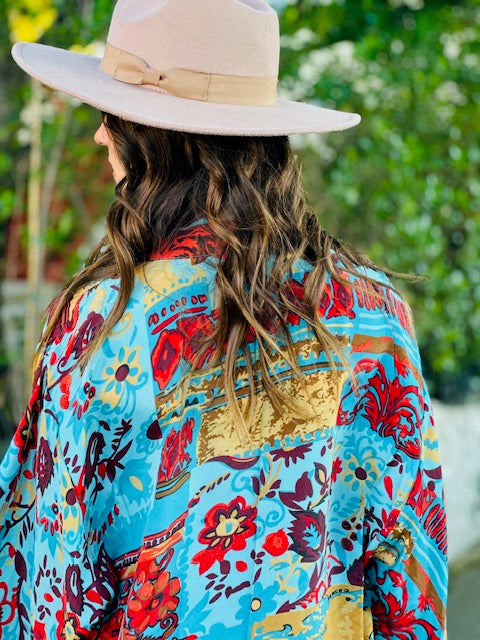 Fire & Sky Kimono Robe