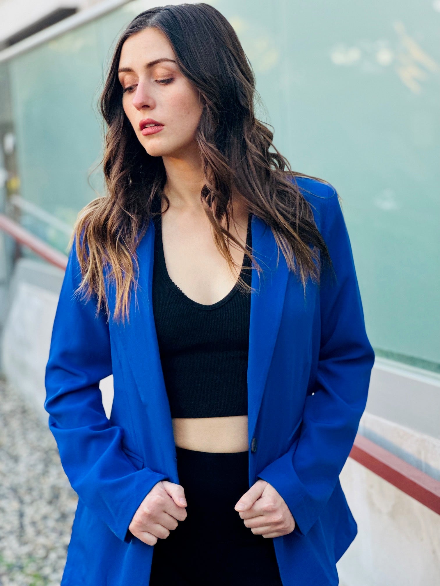 Boss blue sale blazer